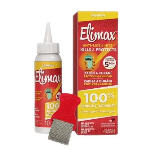 13684-elimax sampon proti vsim a hnidam 100ml+hreben